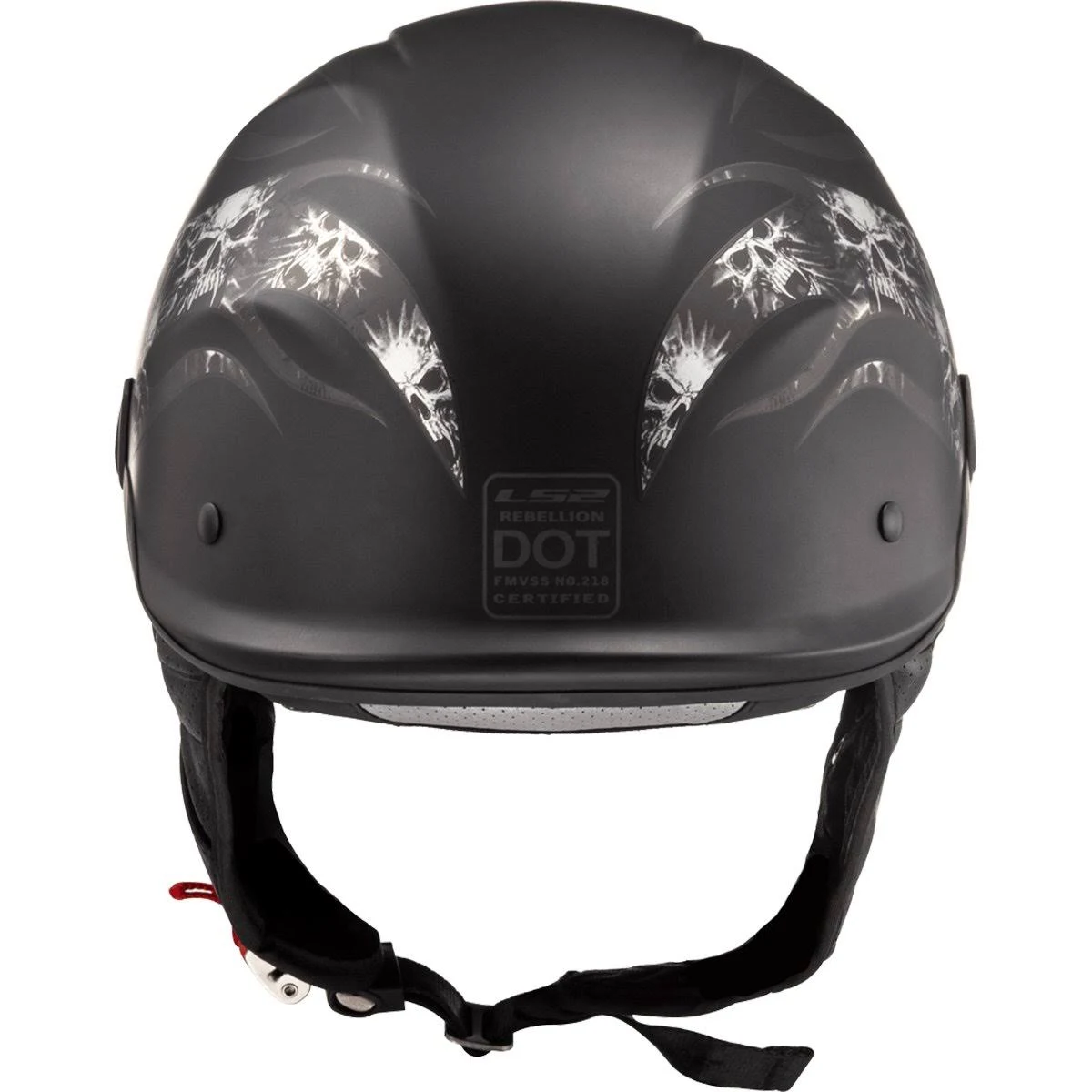 LS2 Rebellion Bones Helmet Large Matte Black