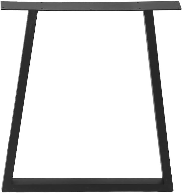 Metal Table Legs Cast Iron Dining Table Legs,Industrial Black Bench Legs Desk Legs,Rustic Heavy Duty DIY Furniture Legs,Square Tube Coffee Table Legs 2 PCS(28�� Height 35�� Wide)