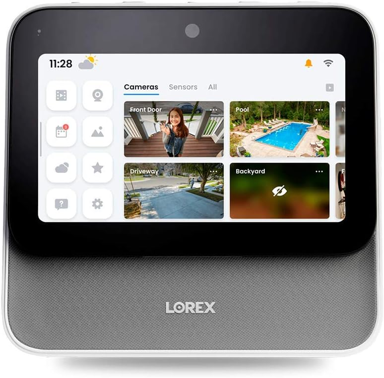 Lorex Smart Home Security Center, Wi-Fi Security Camera System with 1080p HD Bullet Cameras, Motion Detection and Color Night Vision, 64GB MicroSD 4 Channel System, 2 Bullet Cameras