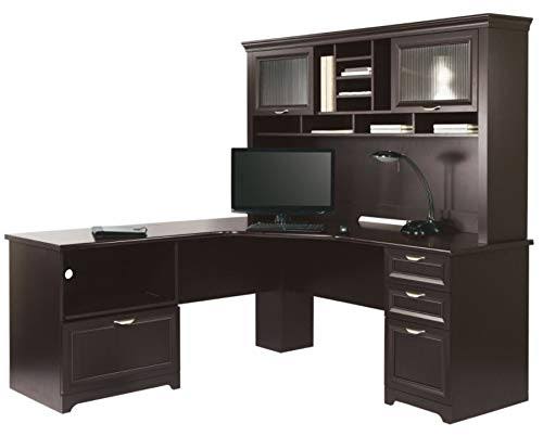 Realspace Magellan Performance 71x22W L-Shaped Desk, Espresso