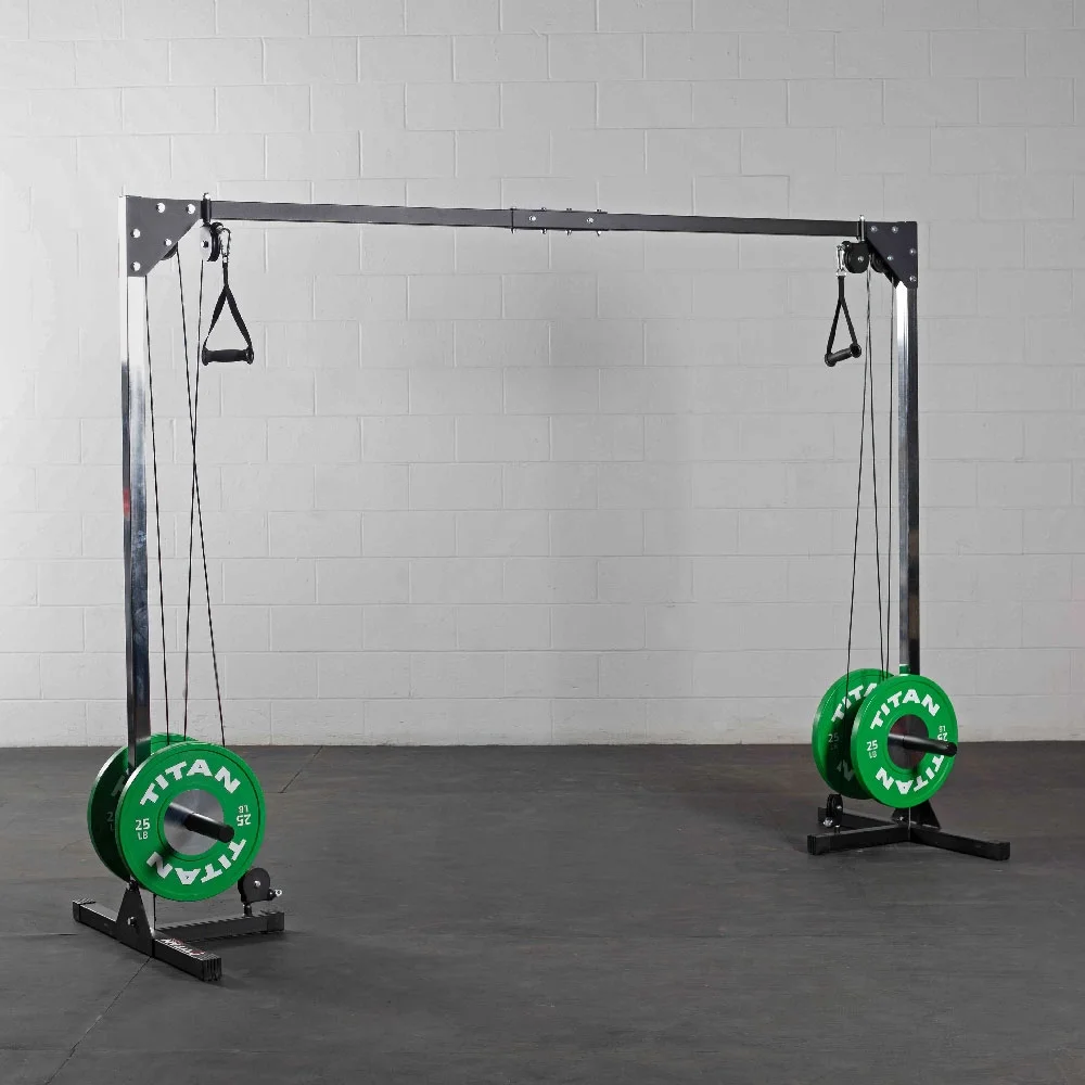 Titan Fitness Cable Crossover Machine, Rated 440 LB, Upper Body Specialty Machine Weightlifting and Bodybuilding