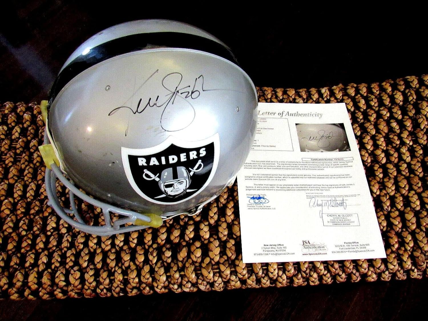 Ken Kenny Stabler Oakland Raiders Hof Signed Auto Riddell Proline Helmet Jsa Loa - Autographed NFL Helmets