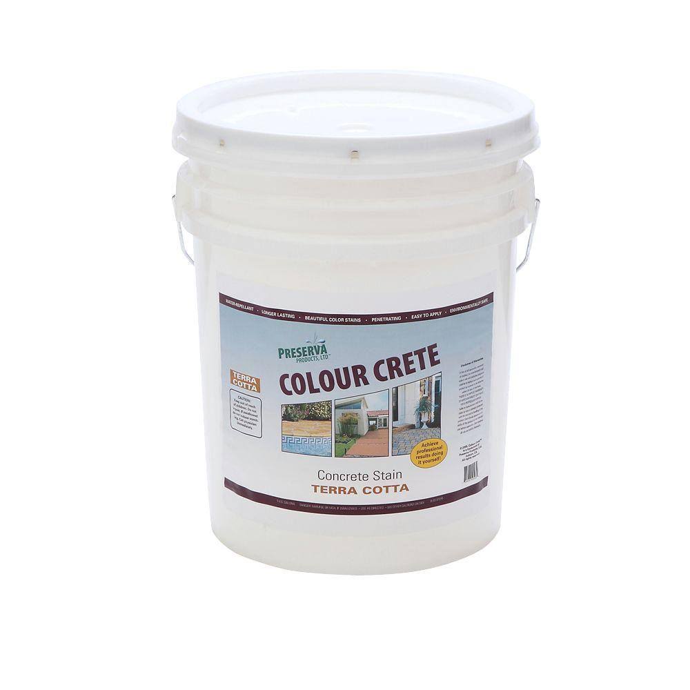 5 gal. Semi-Transparent Water-Based Terra-Cotta Concrete Stain