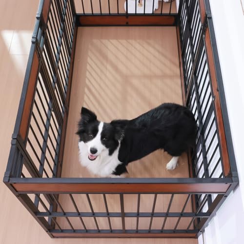 Dog Playpen, 31.5" Height Dog Pen Indoor, Heavy Duty, Safe and Sturdy, Furniture Style Puppy Pen
