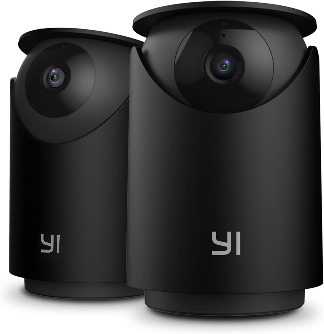 YI Camera for Home Security Indoor 2K, WiFi Bedroom Surveillance Camera 360-degree with Night Vision, Human Detection, 2-Way Audio, Phone App, Compatible with Alexa and Google Assistant, 2pc