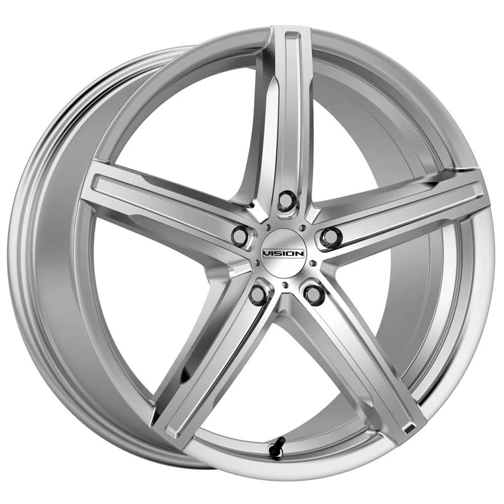 Vision 469 Boost 17x7 5x115 +38mm Silver Wheel Rim 17x22 inch