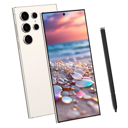 I24 Ultra 5G Smartphone, 6+256GB Unlocked Phone, Android 13.0, 48+108MP Zoom Camera, Mobile Phone with Build-in Pen,Long Battery Life 6800mAh, Dual SIM, 6.8“ HD Screen,5G/4G Phone (White)