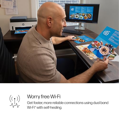 HP Smart Tank 7602 Wireless All-in-One Ink Tank Printer with 2 years of ink included,Print, scan, copy, fax, Best-for-home, Refillable ink tank (28B98A)