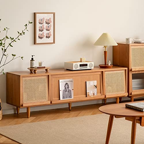 Tv Stand Unit for Gaming Entertainment Center, Universal Corner Cabinet Table Solid Wood, for Salon Bedroom Living Room 59 * 15.7 * 22.8 Inches (Wood 59 * 15.7 * 22.8 inches)