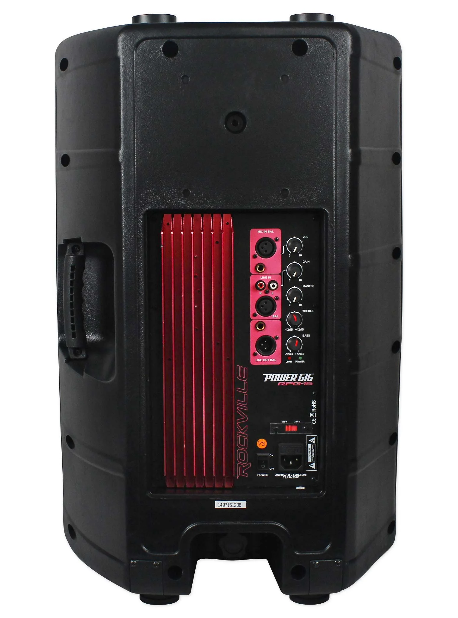 (2) Rockville RPG15 15" 2000w Active PA/DJ Speakers+Mixer+Mic+Stands+Cables+Bag