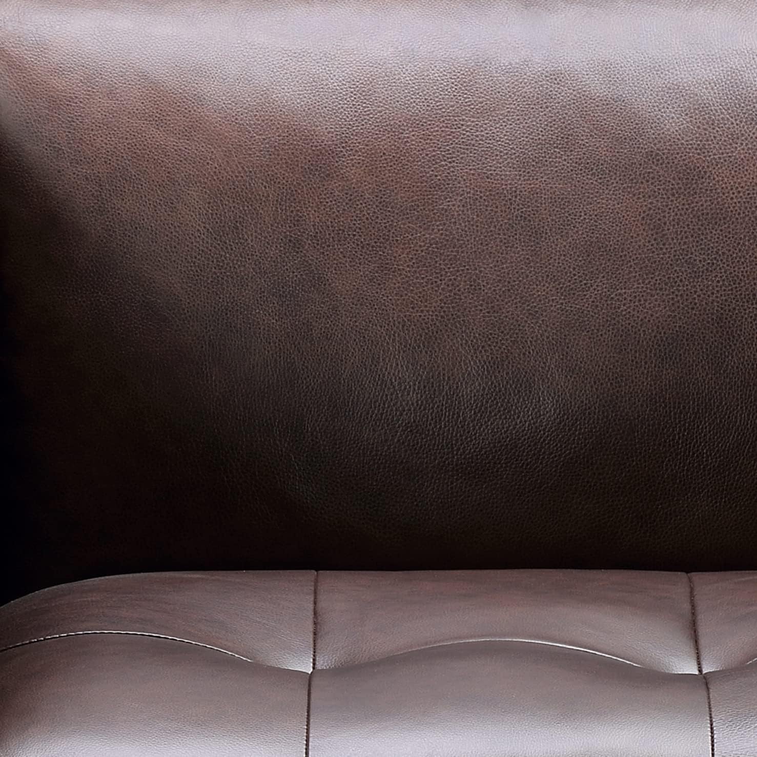 Abbyson Living Luca Leather Sofa, Brown