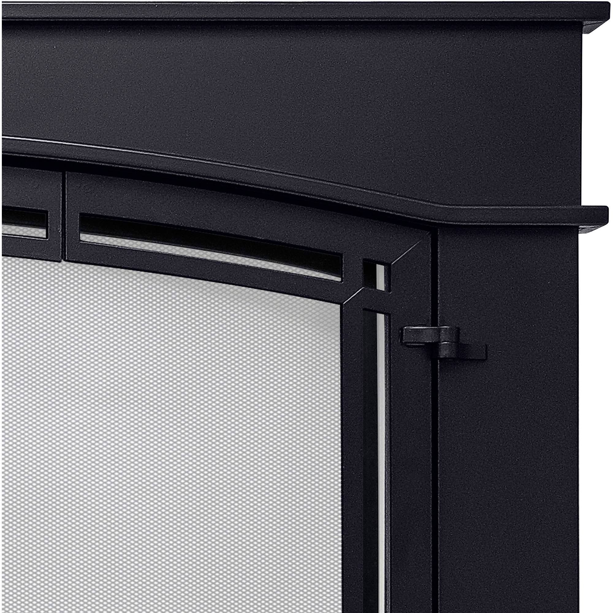 Pleasant Hearth Fieldcrest Fireplace Glass Door - Black, Model Fc-5903