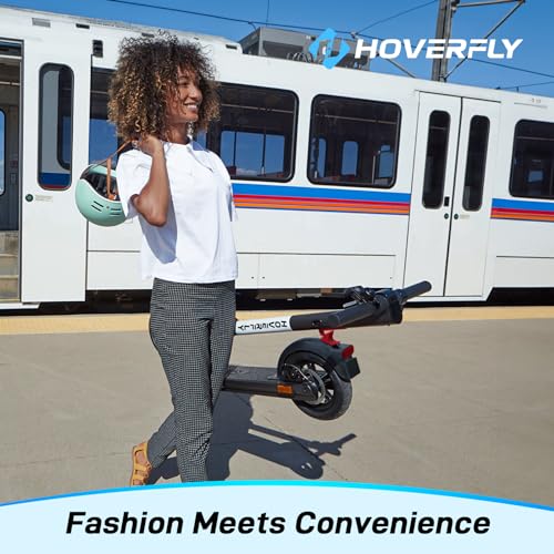 GXL MAX Electric Scooter for Adults, Anti Flat 10" Solid Tire, Max 18 Mile Range and 15.5Mph Speed Power by 300W Motor, Portable Foldable Commuting Escooter for Adult with EABS&Disc Braking