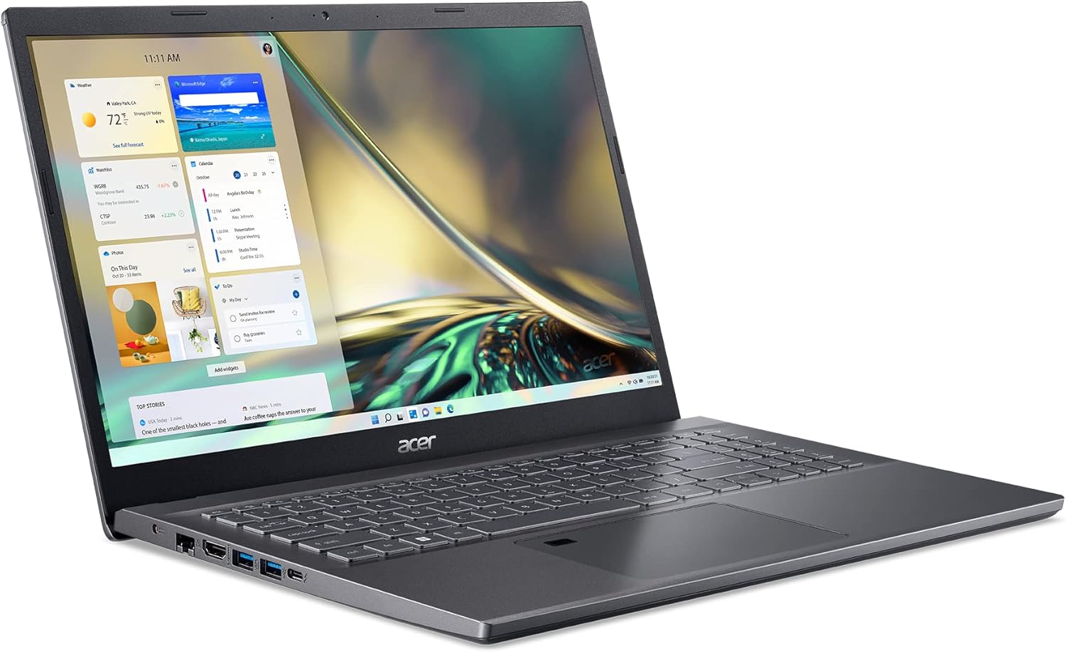 Acer Aspire 5 A515-57-55BX Slim Laptop | 15.6" Full HD IPS Display | Intel Core i5-12450H | 8GB DDR4 | 512GB PCIe Gen4 SSD | 802.11ax Wi-Fi 6 | Thunderbolt 4 | Fingerprint Reader | Windows 11 Home