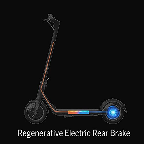 Segway Ninebot F40 Electric Kick Scooter, 350W Powerful Motor, 10-inch Pneumatic Tire, Foldable Commuter Electric Scooter for Adults, UL-2272 Certified