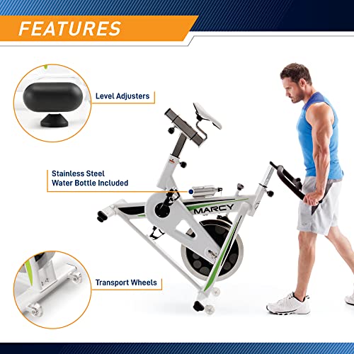 Marcy Club Revolution Bike Cycle Trainer for Cardio Exercise, Multiple Colors Available