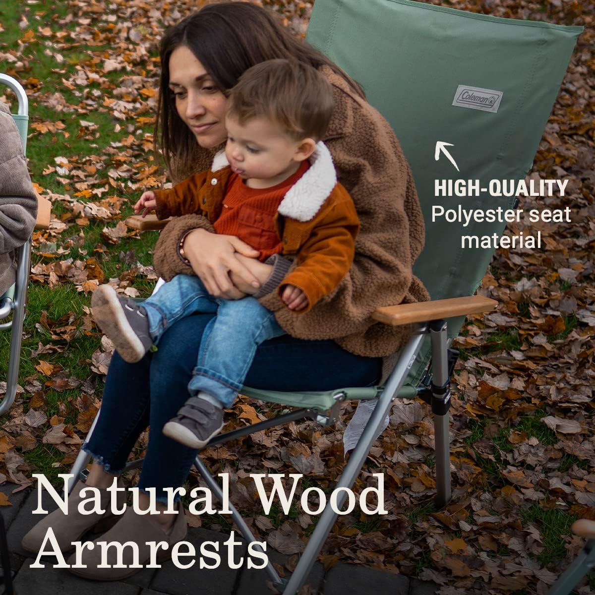 Coleman Premium Outdoor Furniture Set with Chair, Table, Cot, Bench, 4-Can Cooler Camping Chair