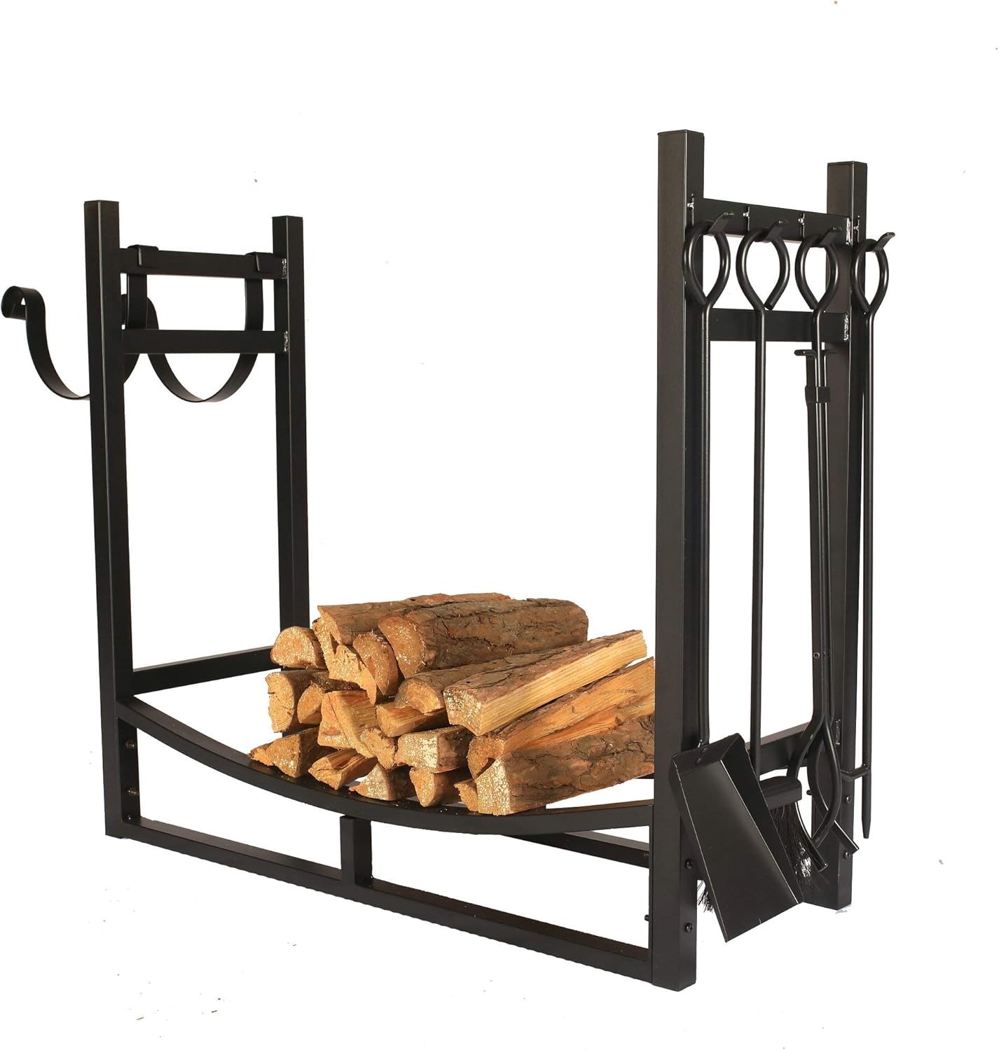 1. GO 3 Feet Indoor/Outdoor Heavy Duty Firewood Log Rack with wood Holder, 30 Inch Tall