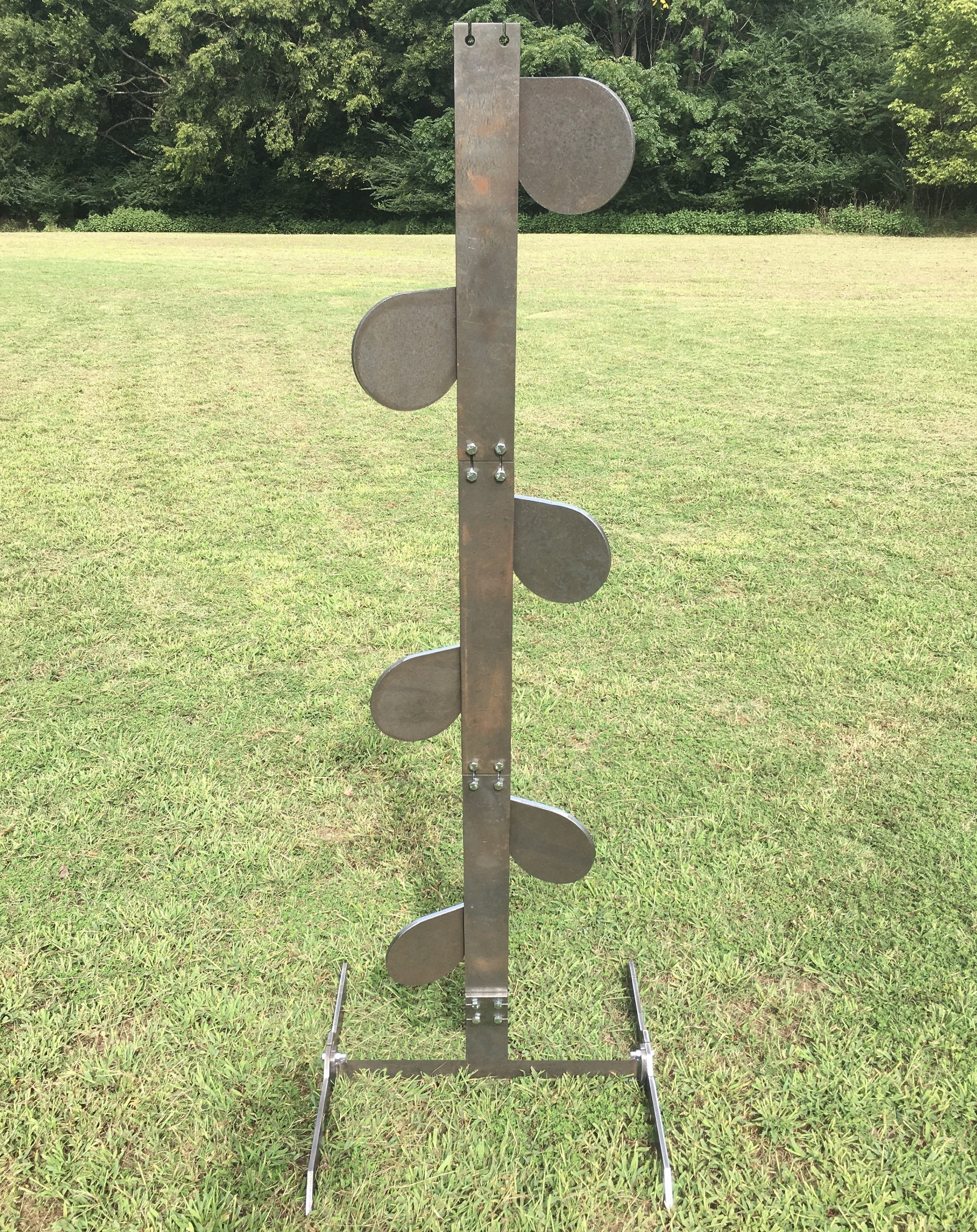 Magnum Target 6ft Tall Steel Shooting Dueling Tree Stand Range Reactive Target w/ 6"x 3/8" AR500 Paddles - DTSTD66AR500-S