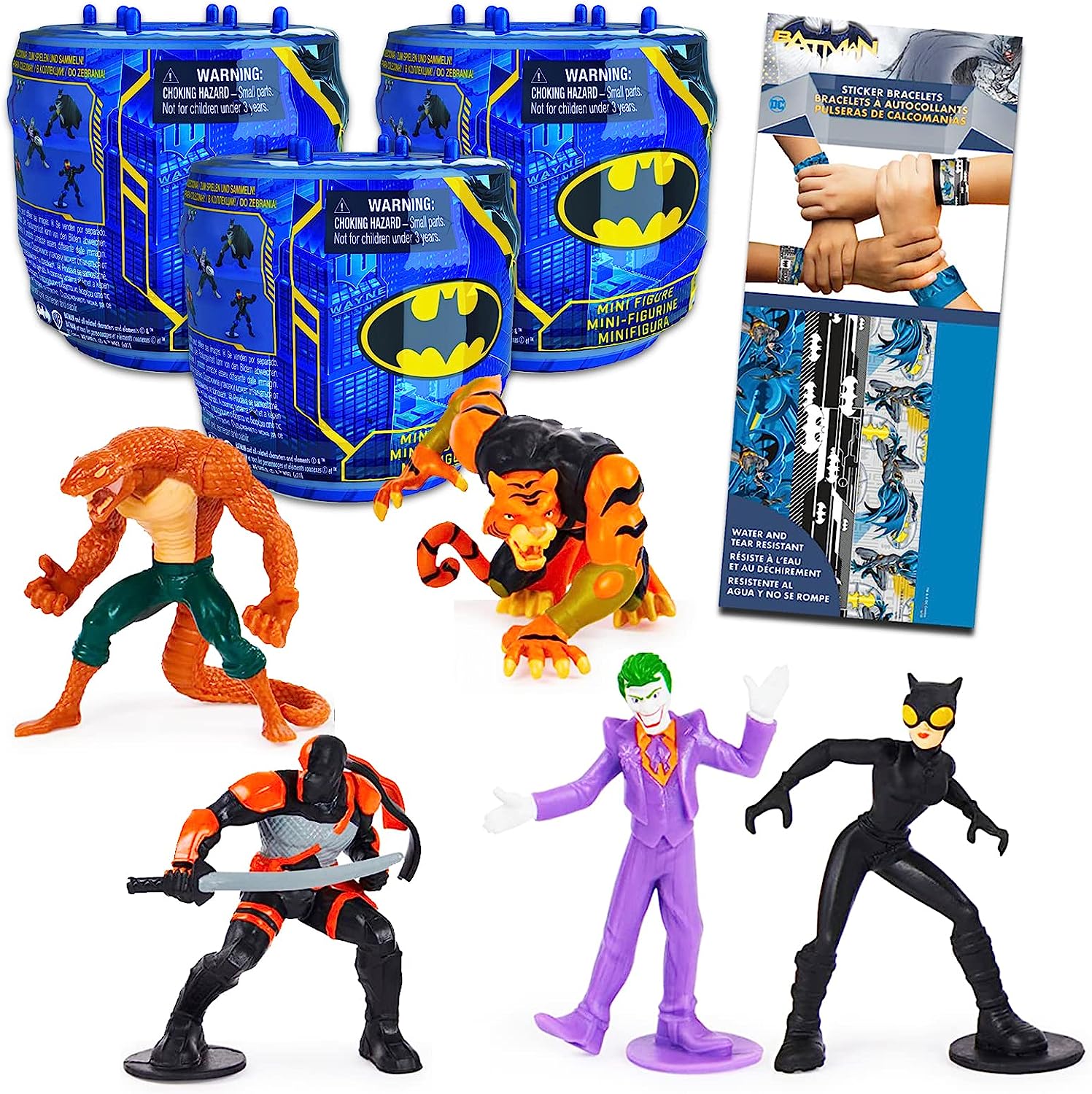 Batman Blind Bags Party Favors for Kids - 3 Pk Bundle with Mystery Minis Toys | Batman Party Supplies and Goodie Bag Fillers for Birthday Parties