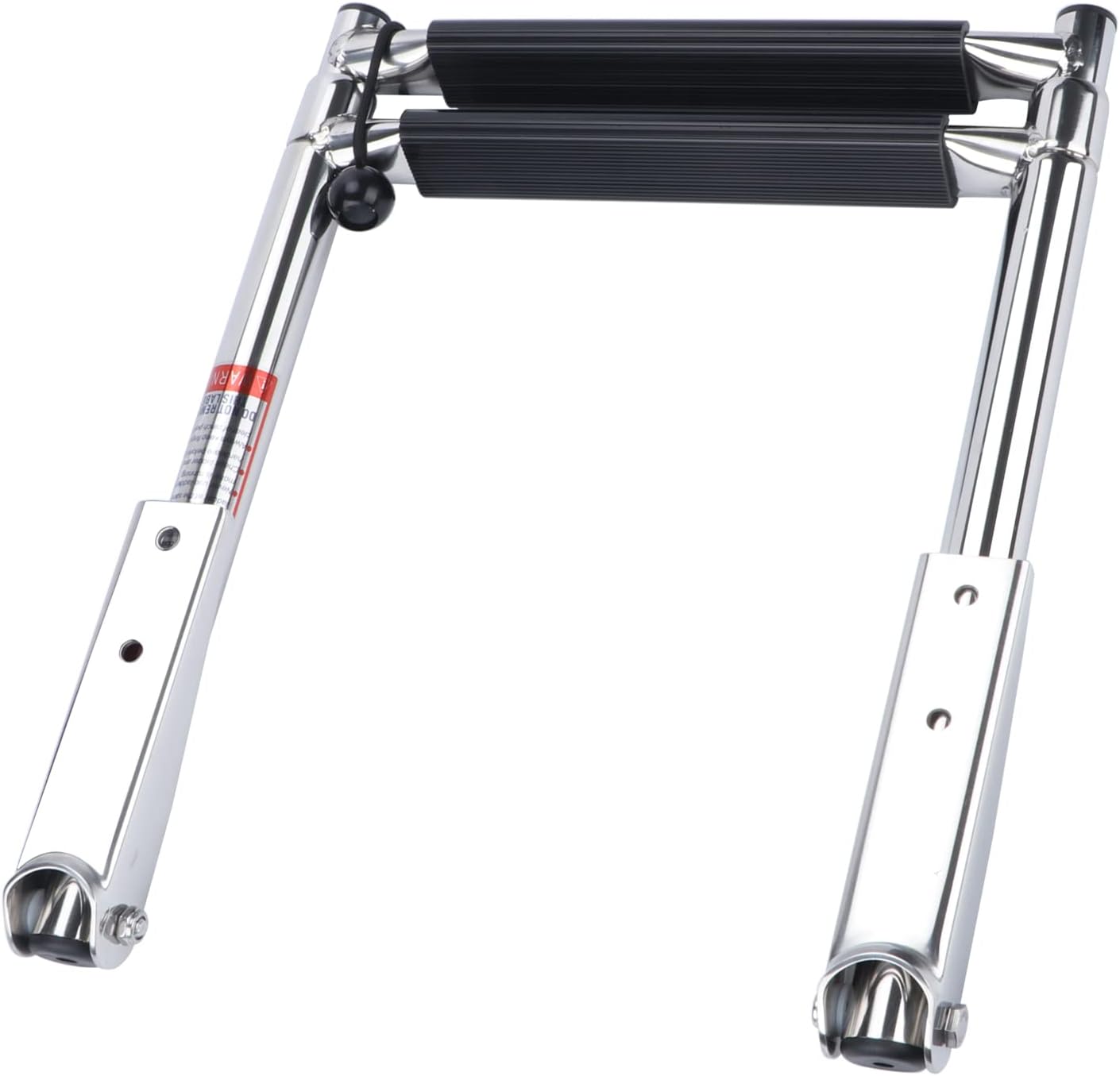 Hoffen Telescoping 2 Step Ladder Stainless Steel Boat Drop Ladder for Marine Yacht Pack of 2