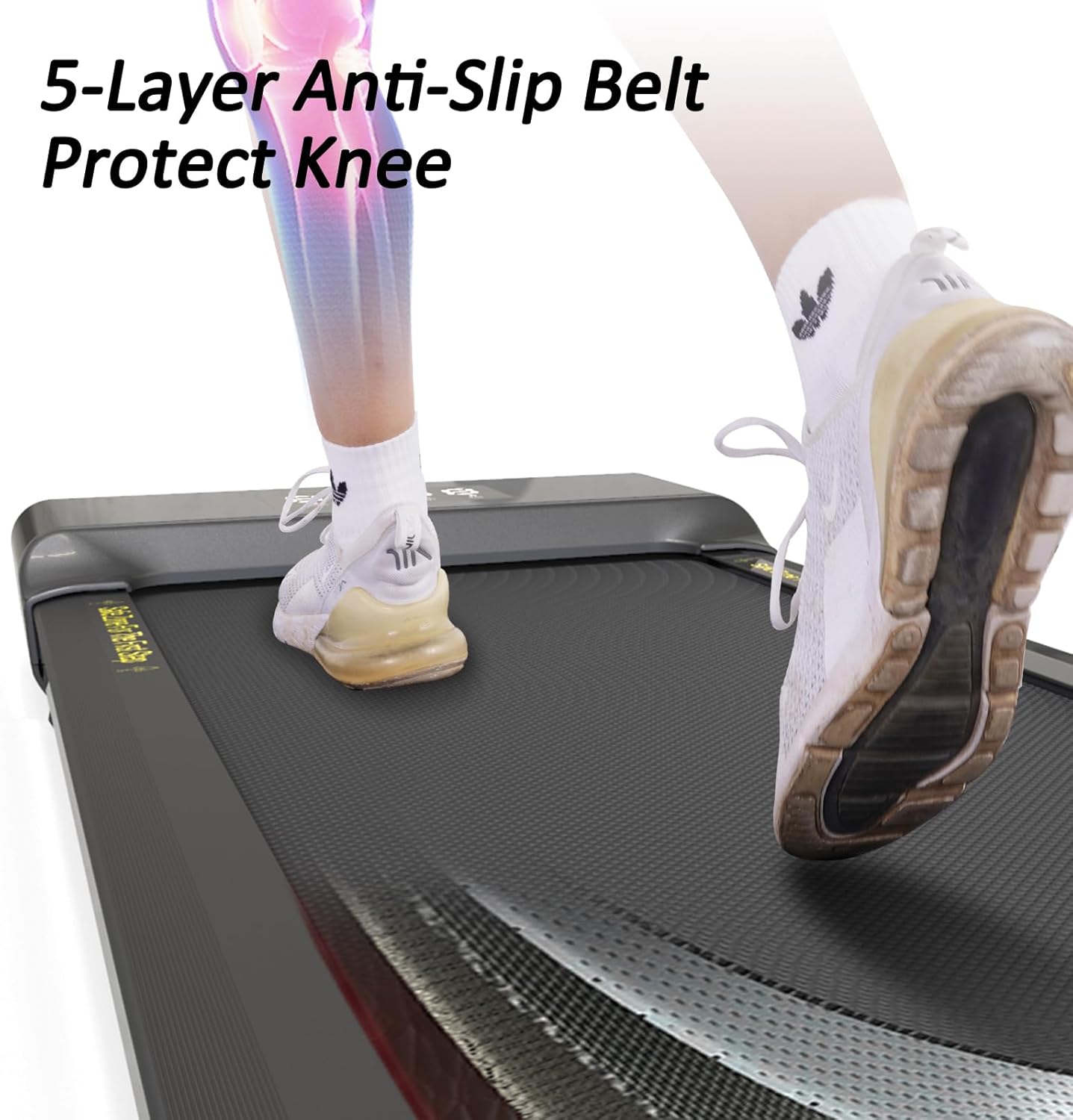 Walking Pad, Walking Treadmill in LED Display, Under Desk Treadmill for Home/Office with Remote Control, Portable Treadmill 2 in 1 for Walking and Jogging