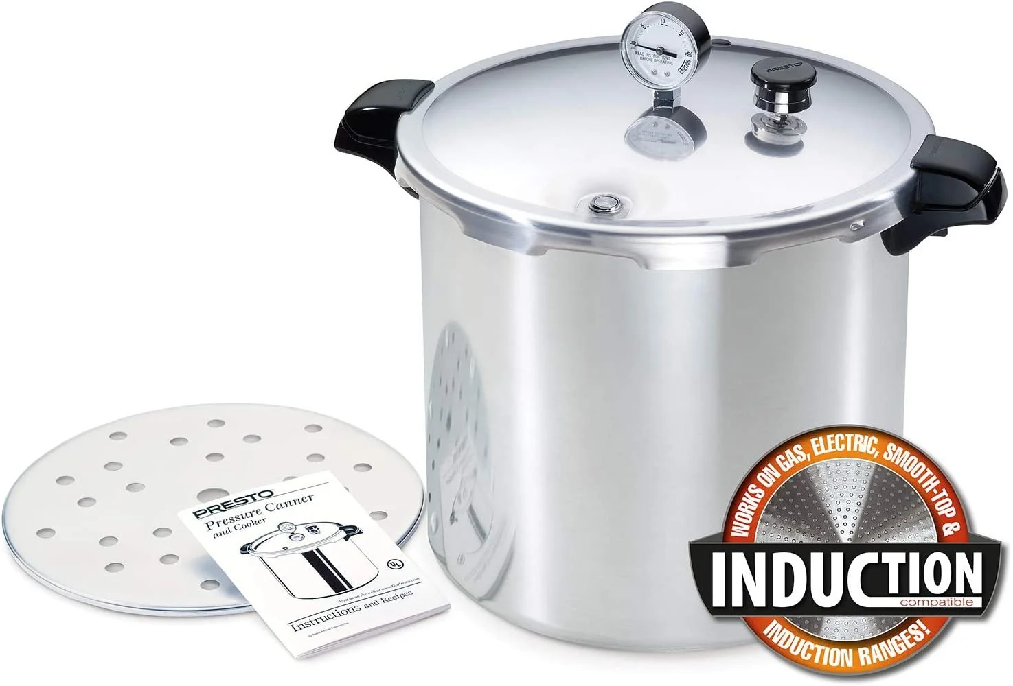 Presto 01784 23-Quart Induction Compatible Pressure Canner