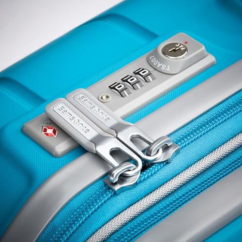 Samsonite Freeform 21-Inch Hardside Carry-On Luggage - Hardshell Carry-On Suitcase - TSA, Airline-Approved - Expandable Hard Shell, Smooth Rolling Spinner Wheels for Lightweight Travel - Navy