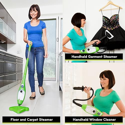 H2O Mop X5 All-Purpose Hand Held Steam Cleaner for Home Use, Floor Cleaner, Grout cleaner, Hand Held steamer and Upholstery cleaner,Ideal for hardwood, tiles, grout, floor, upholstery, carpet