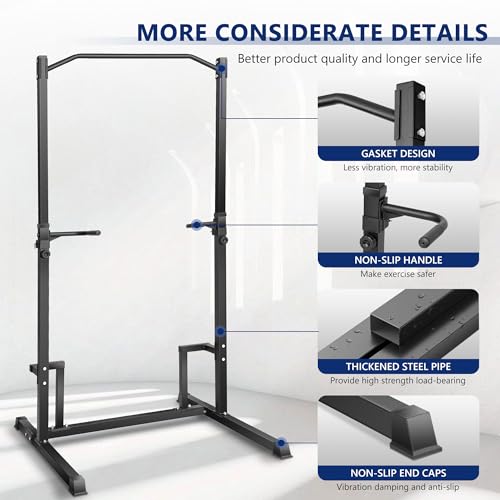Pull Up Station Pull Up Bar for Home Gym Equipment Dip Station Power Tower Strength Training Fitness Equipment