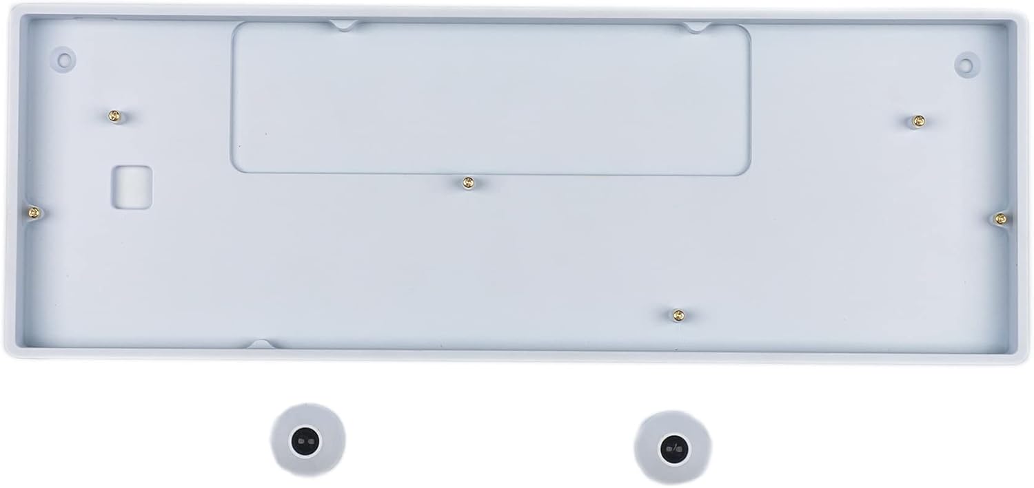 GH60 GK61 RGB Hot Swap Independent Driver Tyce-C ANSI Mechanical Keyboard DIY kit Plastic Case CNC Aluminum Case Plate PCB (Plastic White GK61X Wired)