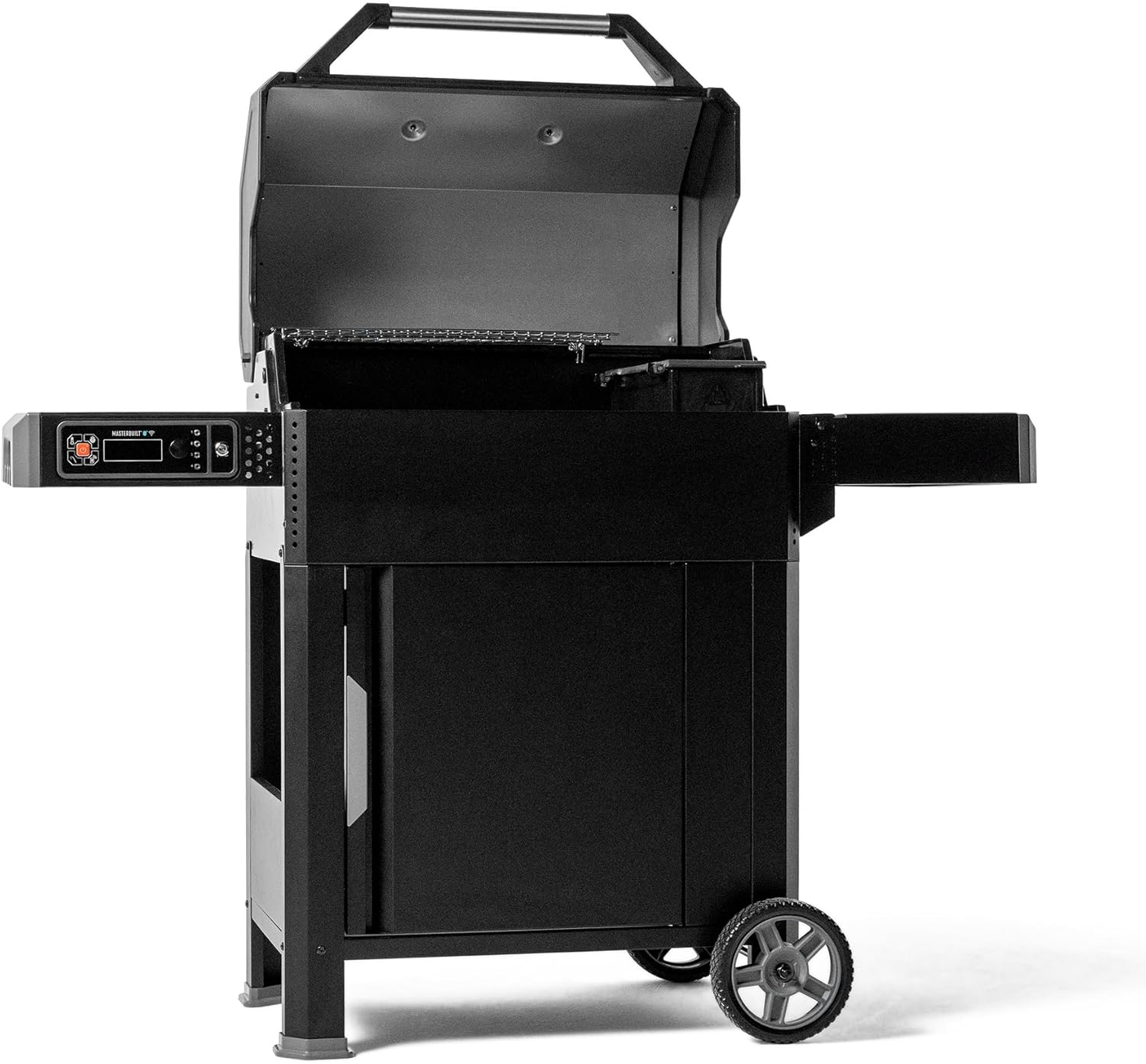 Masterbuilt AutoIgnite 545 Digital Charcoal Grill and Smoker Combo for Easy Grilling, Digital Control, App, Sear Plate, Mini Hopper and 545 BBQ Cooking Square In. in Black