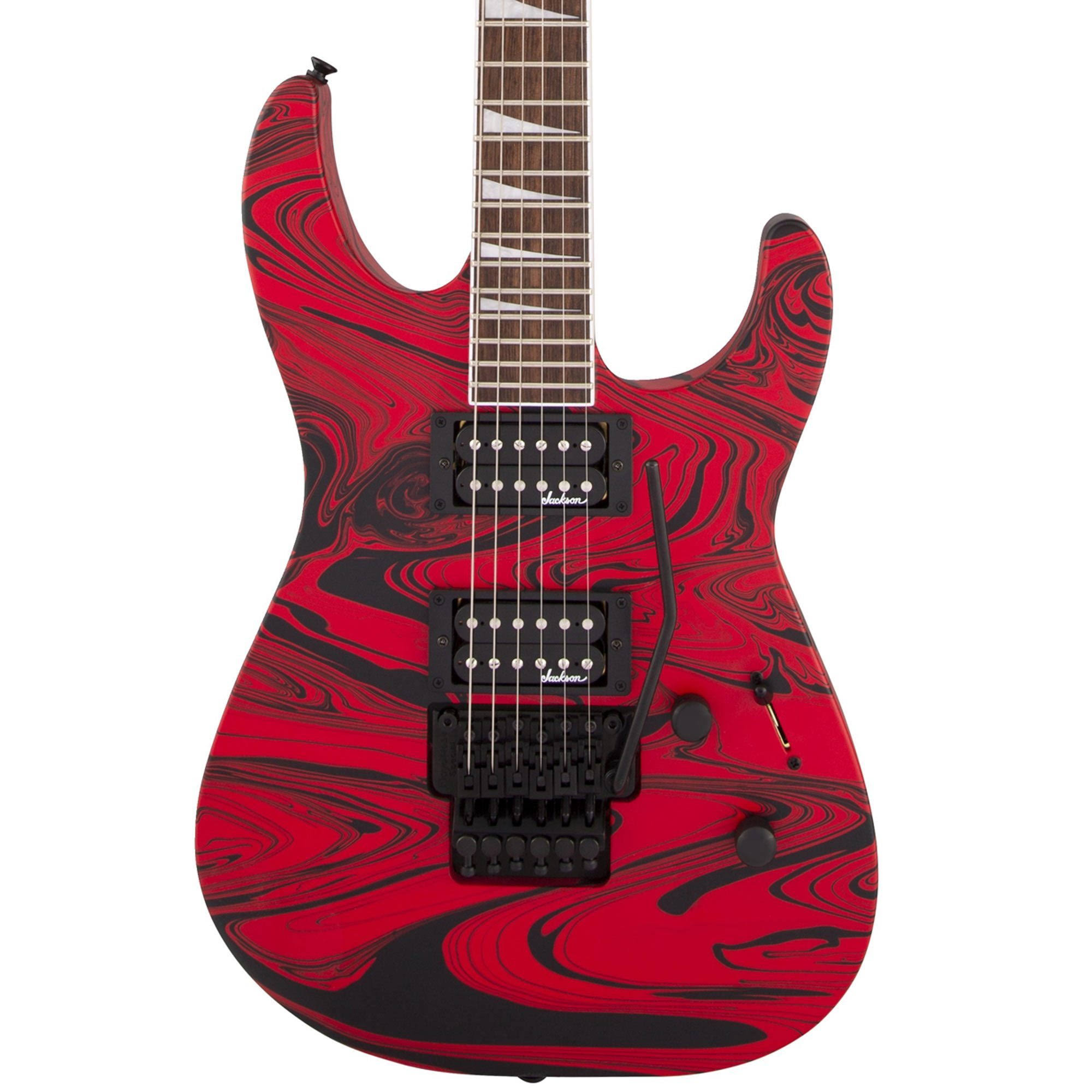 Jackson SLX DX x Series Soloist Swirl Electric Guitar, Satin Red Swirl