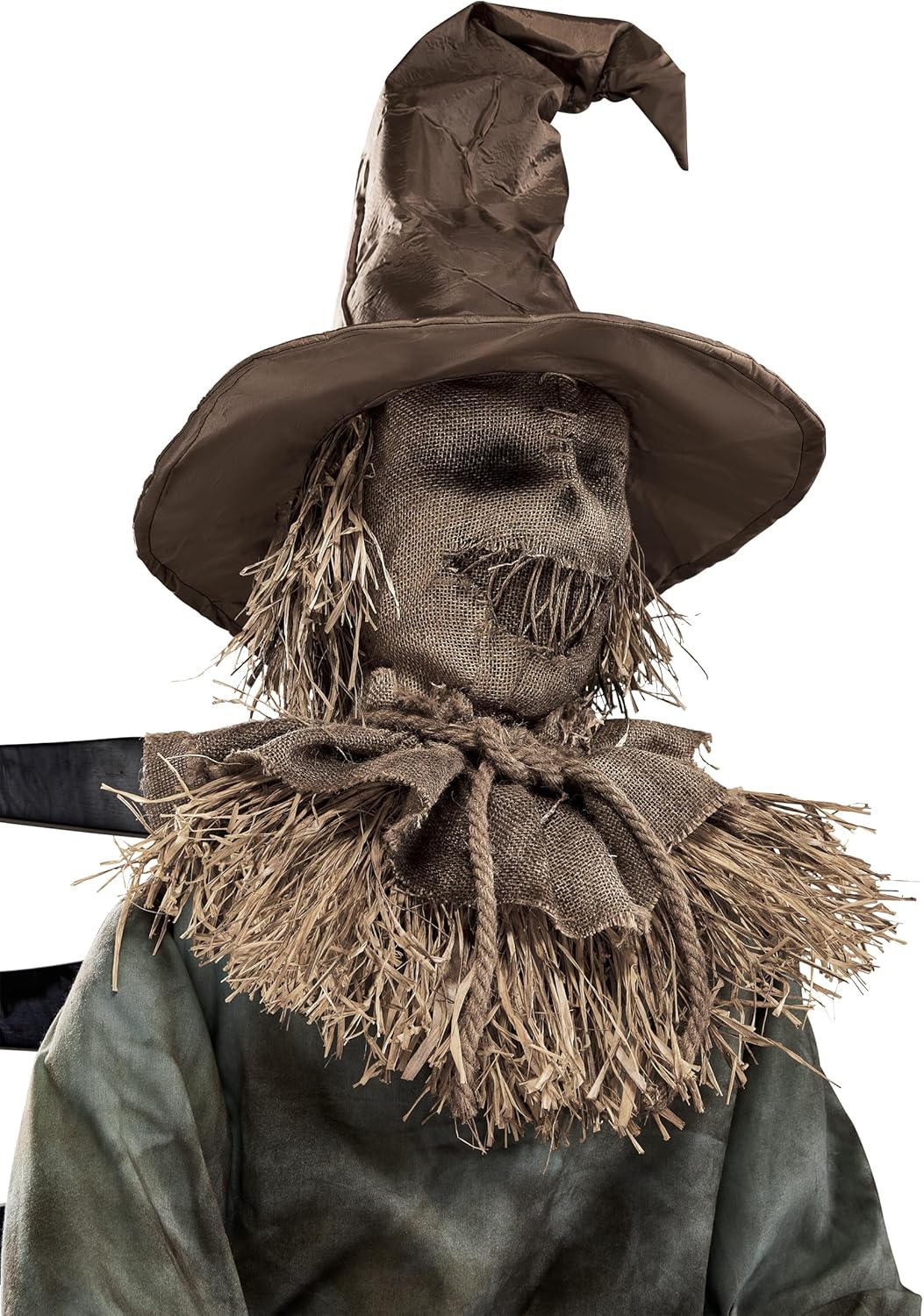 Spirit Halloween 4.5 Ft Scary Sitting Scarecrow Animatronic | Decorations | Animated | Pop-up Motion | Scarecrow Prop