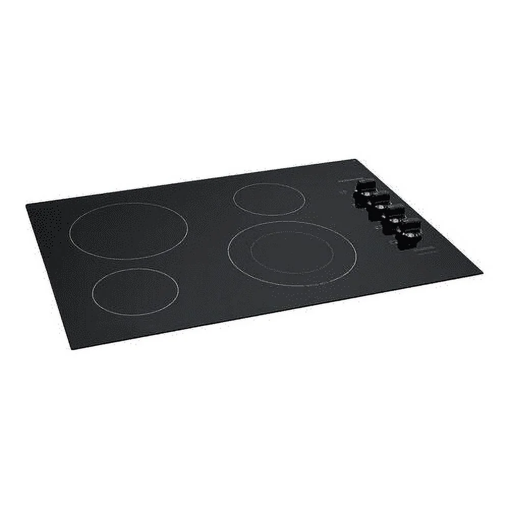 Frigidaire FFEC3025UB Electric Cooktop, 30", Black, 4 Element Burners, Ceramic Glass Surface, 3000W Quick Boil Element, Expandable Element, Hot Surface Indicator