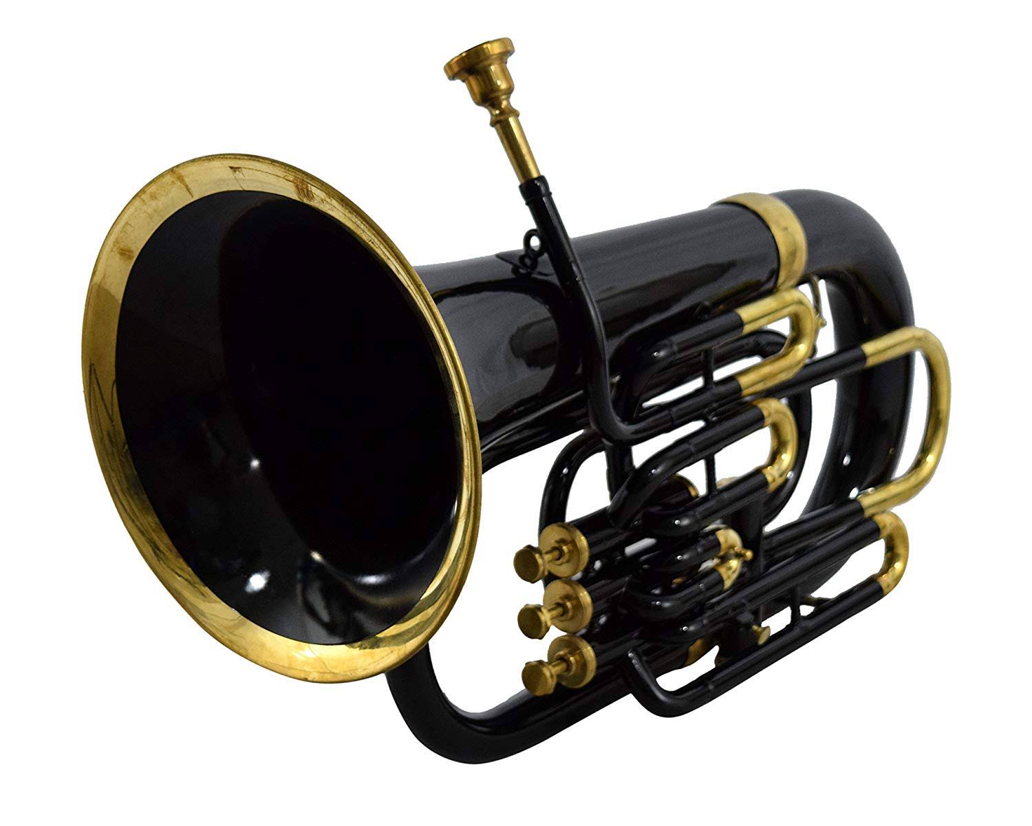 NauticalMart Bb Euphonium Black 4 Valve