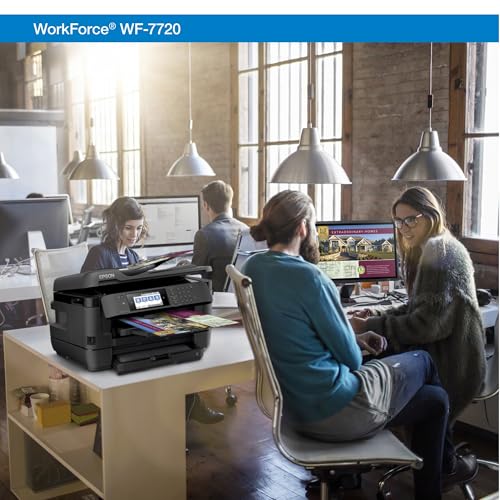 Epson WorkForce WF-7720 Wireless Wide-format Color Inkjet Printer with Copy, Scan, Fax, Wi-Fi Direct and Ethernet, Amazon Dash Replenishment Ready