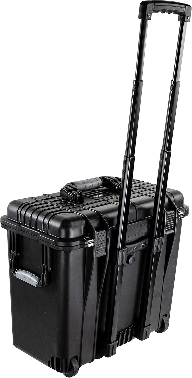 19.7 Tall Protective Roller Gear Case, Water & Shock Resistant with Foam