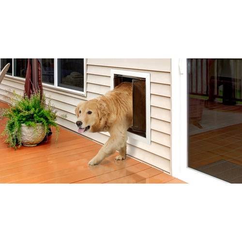 PlexiDor Performance Pet Door Large Wall Mount White