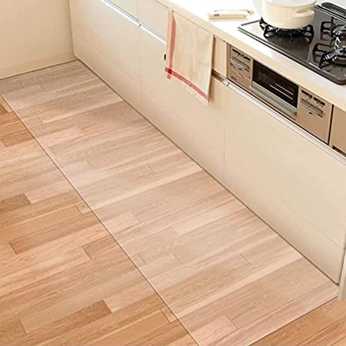 Clear Vinyl Plastic Floor Runner Protector 1.5mm Thick Runner Rug Hardwood Cover Protector Clear Carpet, Wood Floor/Tile/Table Top Waterproof Rug Runner,90/114cm Wide,length 50-400cm,Area Rug Clear Vi