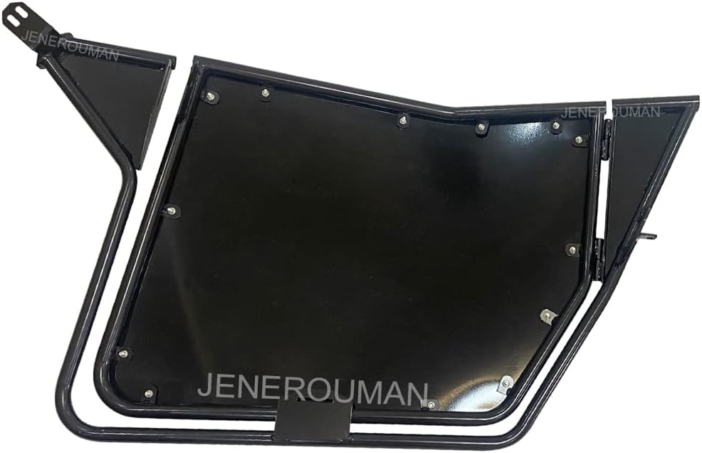 JENEROUMAN 1 Pair Aluminum Iron Full Size Side Doors for UTV Polaris RZR 800 S 800 Doors RZR 570 XP 900 2008-2022 Black