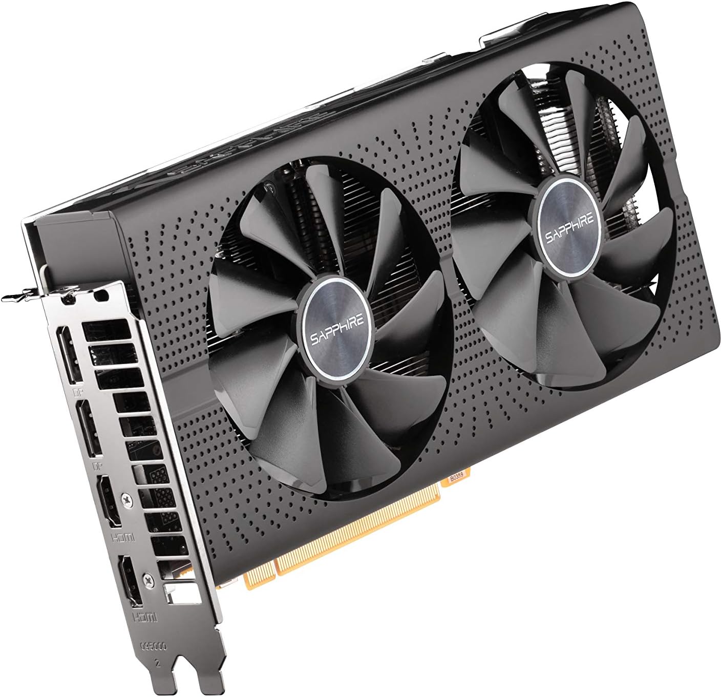 Sapphire 11265-67-20G Radeon Pulse RX 580 8GB GDDR5 Dual HDMI / Dual DP OC w/ Backplate (UEFI) PCI-E Graphics Card