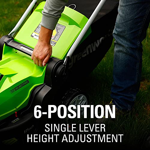 Greenworks 10 Amp 17-Inch Corded Electric Lawn Mower MO10B00