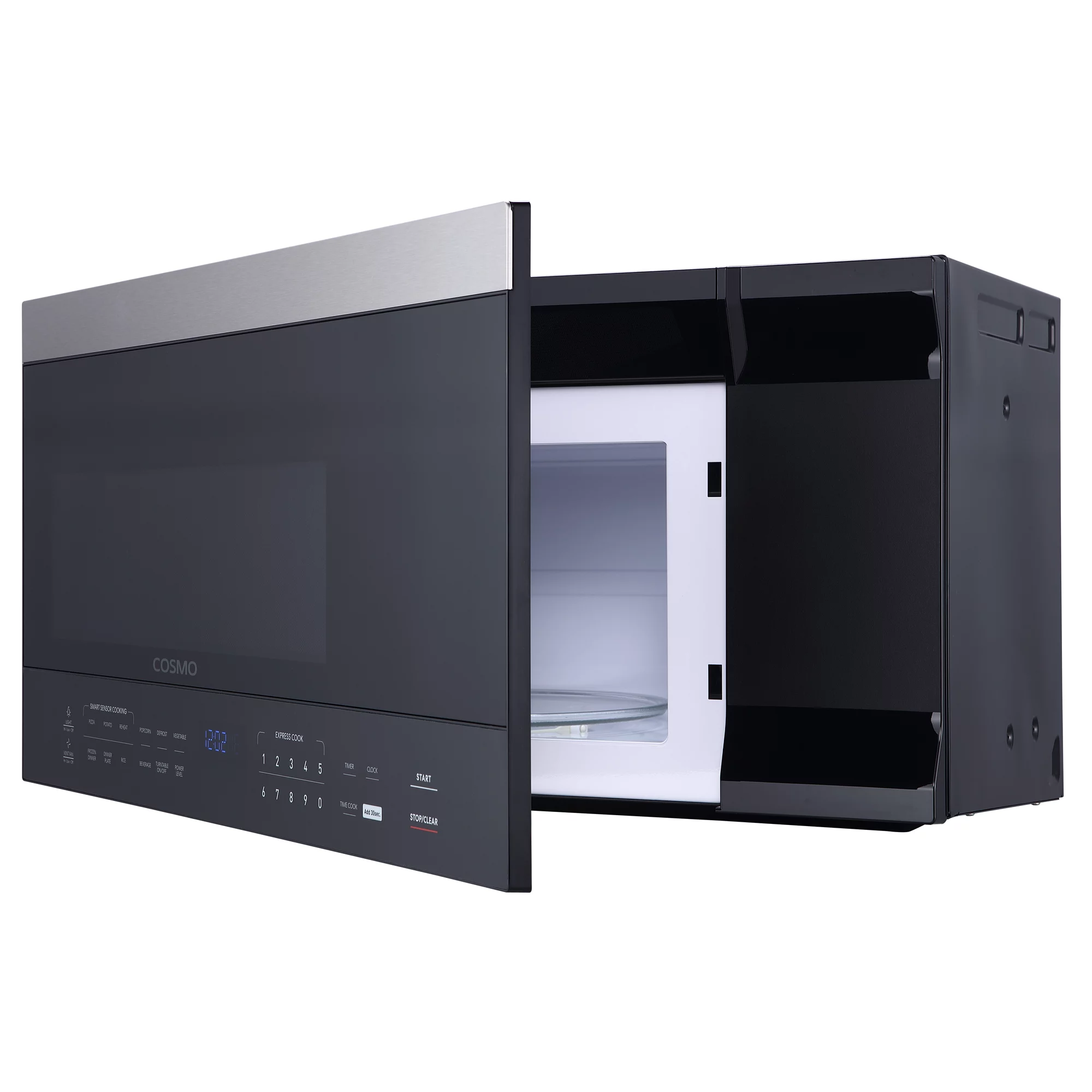 Cosmo 2 Piece Kitchen Appliance Package with 30" Over the Range Microwave & 30" Freestanding Electric Range Kitchen Stove Kitchen Appliance Bundles