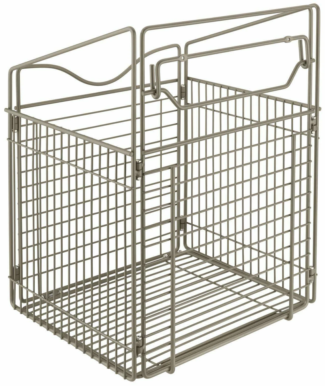 Rev-A-Shelf Tilt Out Hamper Basket, Satin Nickel