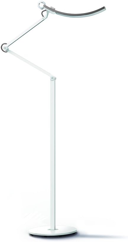 BenQ eReading LED Desk Lamp/Task Lamp/Swing Arm Lamp: Eye-Care, Auto-Dimming, CRI 95, 13 Color Temperatures, 35” Wide Illumination for Home Office, Bedroom, Living Room (Silver)