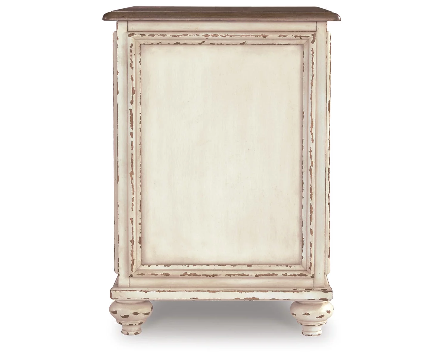 Signature Design by Ashley Casual Realyn Chairside End Table  White/Brown