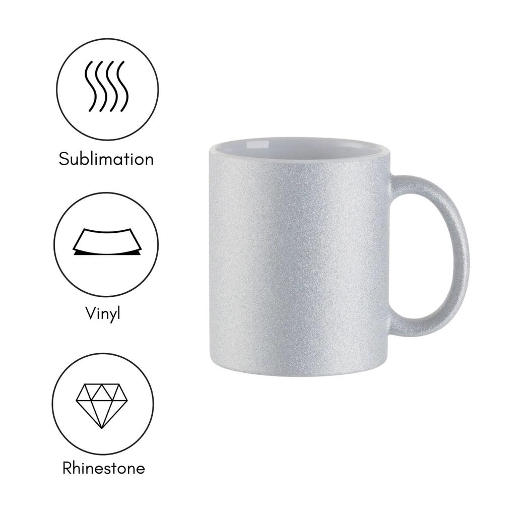 Brother Sublimation Printer and Craft Express Pro Easy Auto Mug Heat Press Bundle, 12 Blank Mugs