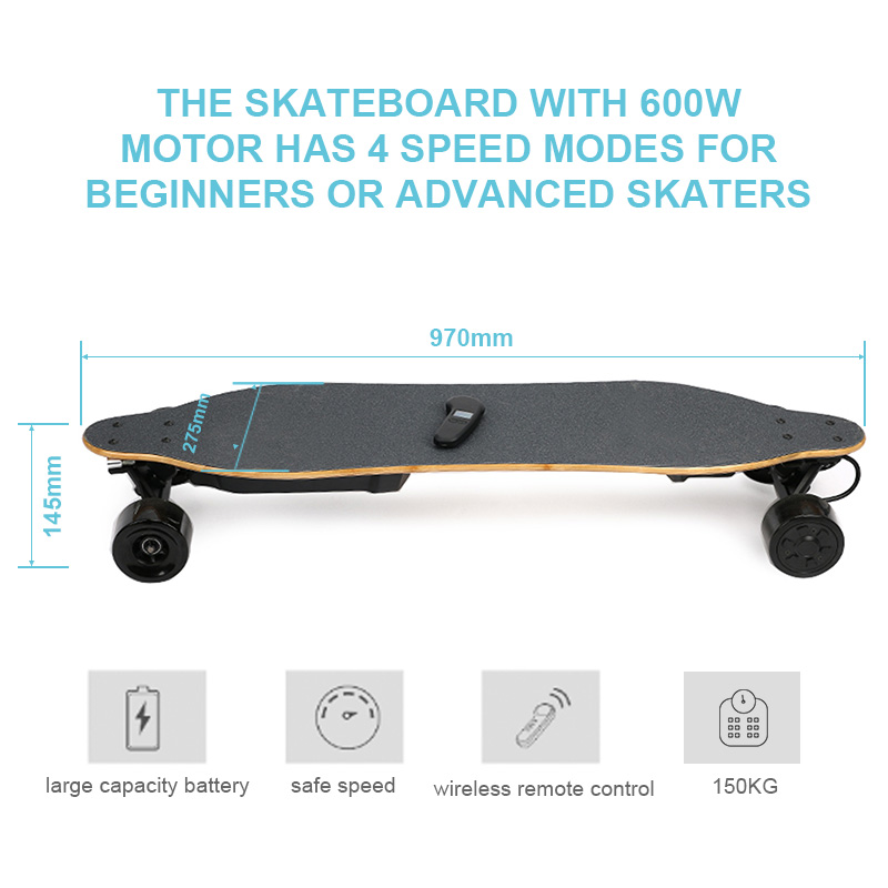Cheap dual hub motors electric skateboard learn to use in five minutes daily transportation electric longboard for adults