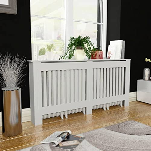 loibinfen MDF Radiator Cover Heater Cover Cabinet Shelf Household Appliance Heating Accessories Home Improvement Furniture Heat Sink White